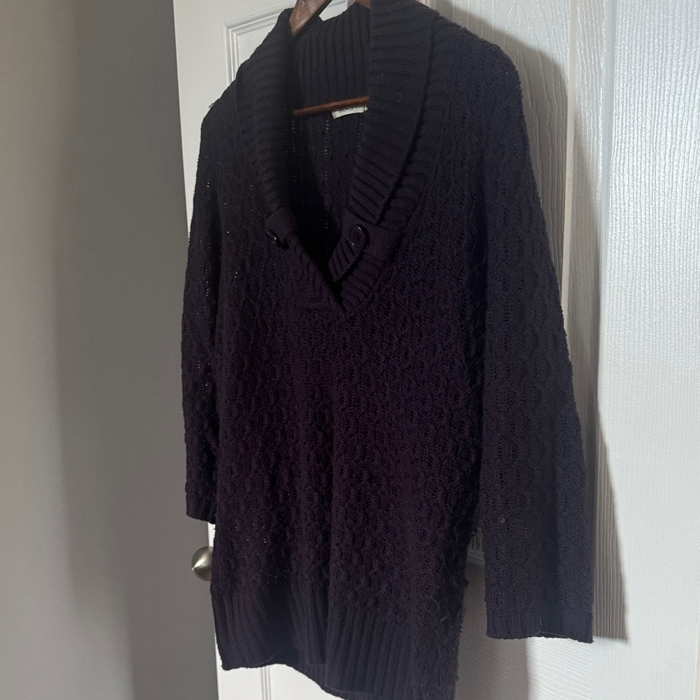 Ricki's Deep Purple Cowl Neck Sweater